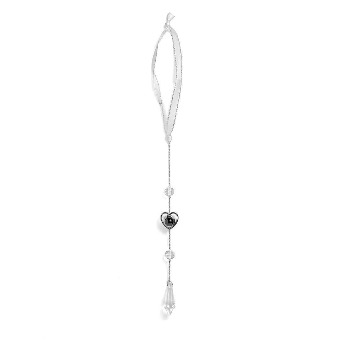 Personalized Heart Photo Icicle Ornament